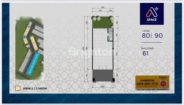 RUKO PREMIUM A+ SPACE LT 90 DI CITRALAND PUNCAK TIDAR