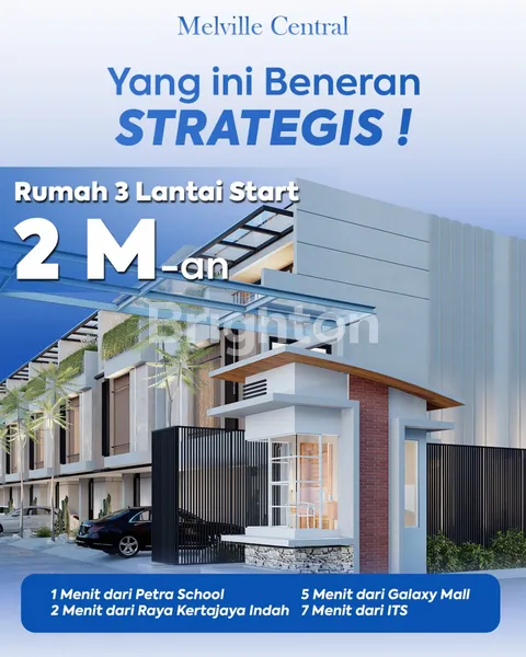Gambar Property MELVILLE CENTRAL NEW GRESS 3 LANTAI AREA MANYAR DEKAT KERTAJAYA, PETRA, RAYA MERR, KLAMPIS