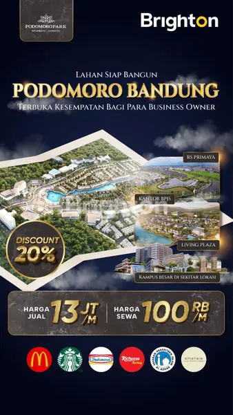 image MILIKI SEGERA INVESTASI TERBAIK LAHAN SIAP BANGUN DI KAWASAN EKSKLUSIF HARGA AFFORDABLE PODOMORO BANDUNG (1)