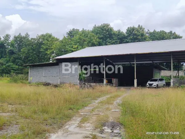 TANAH 1 HA + GUDANG EX-PABRIK STRATEGIS DI RAYA SAMBENG LAMONGAN