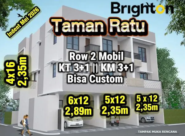 image RUMAH MEWAH 3 LANTAI CUSTOM DESIGN DI TAMAN RATU JAKARTA BARAT (1)