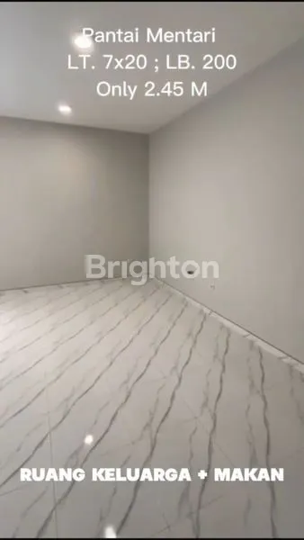 image RUMAH 2 LANTAI MINIMALIS BARU GRESS PANTAI MENTARI DEKET KENJERAN PAKUWON CITY (3)