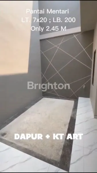 image RUMAH 2 LANTAI MINIMALIS BARU GRESS PANTAI MENTARI DEKET KENJERAN PAKUWON CITY (2)