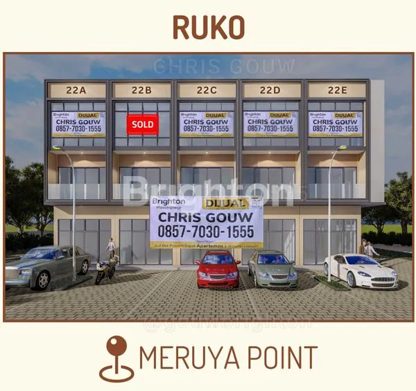 image RUKO BARU 3 LANTAI HOOK HOEK SHM MERUYA POINT CICIL 6X MERUYA UTARA JAKARTA BARAT (1)