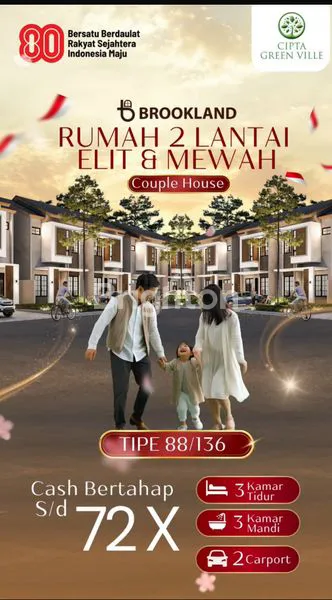 image RUMAH MEWAH 2 LANTAI CIPTA GREEN VILLE - CLUSTER BROOKLAND TEMBESI (1)