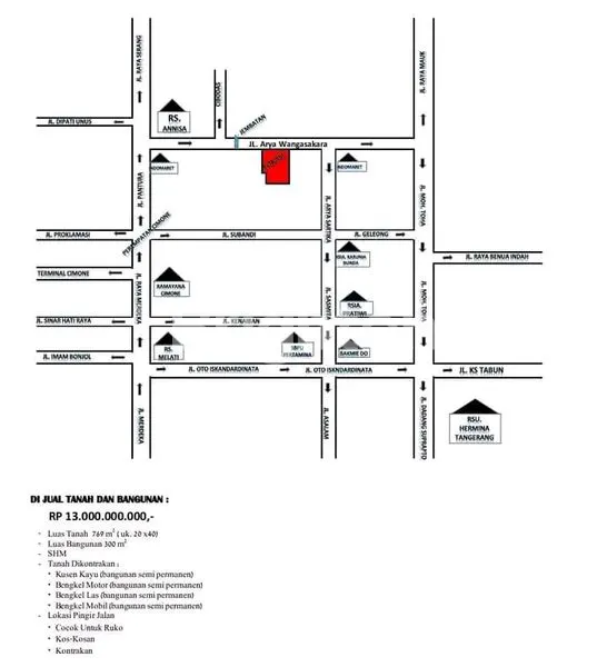 image DIJUAL TANAH STRATEGIS PINGGIR JALAN ARYA WANGSAKARA, BUGEL, CIBODAS, TANGERANG (5)