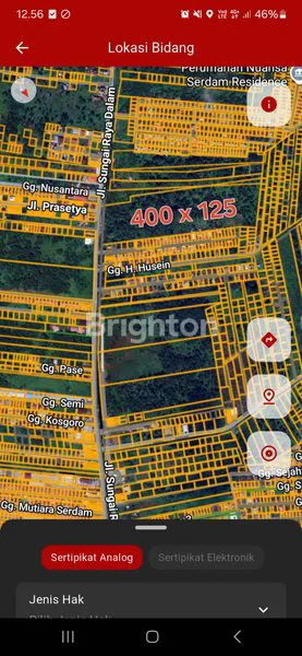 Gambar Property TANAH SERDAM STRATEGIS