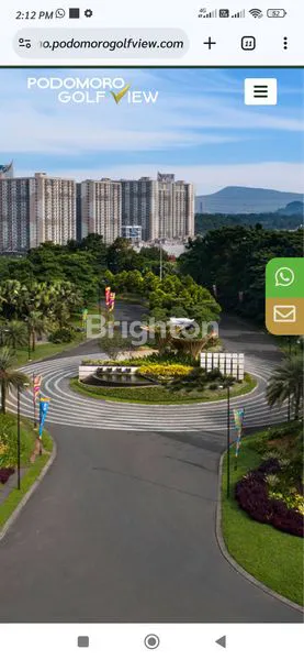 image APARTEMEN PODOMORO GOLF VIEW 2BR VIEW GOLF SIAP HUNI (1)