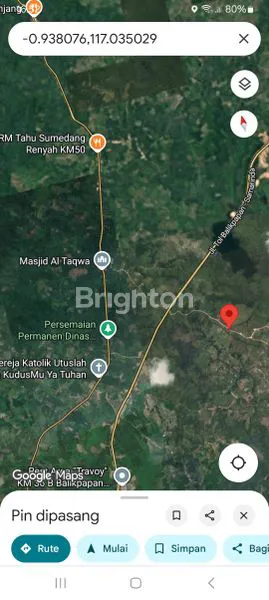 image TANAH 20 HA DEKAT TOL BALIKPAPAN-SAMARINDA, SAMBOJA KM48 (1)