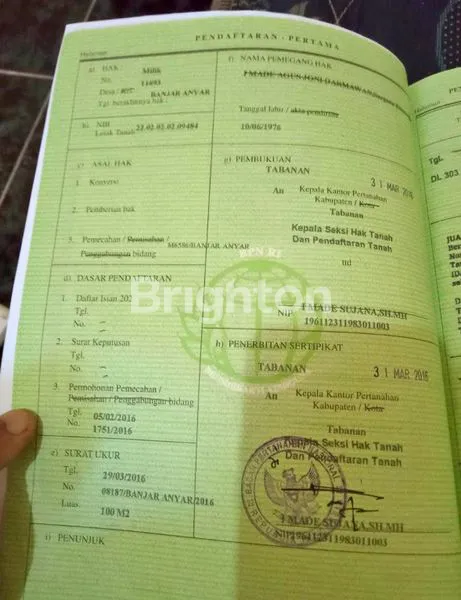 image UNIT BUC, TANAH KAVLING DI PERUMAHAN TABANAN (4)