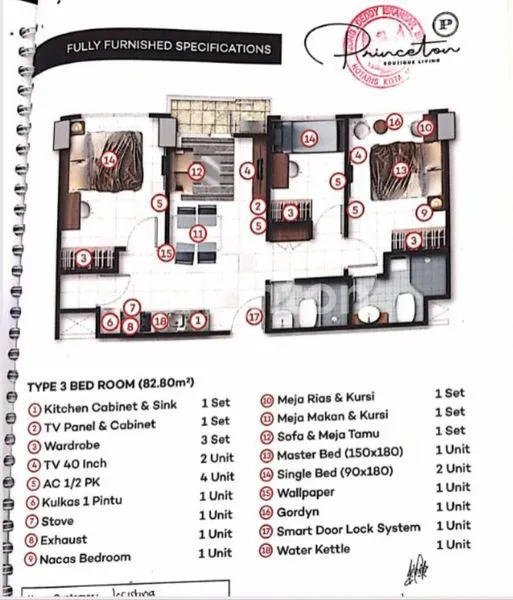 image JUAL RUGI  JUAL CEPAT 1 UNIT APARTEMEN PRINCETON BOUTIQUE LIVING (2)