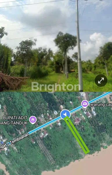 TANAH KOMERSIAL 3700M² PINGGIR JALAN RAYA RENGAT-TEMBILAHAN