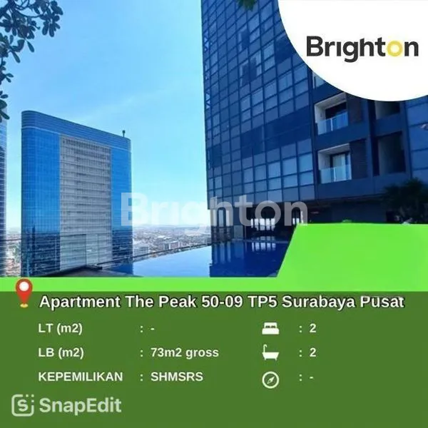 image APARTEMENT THE PEAK TUNJUNGAN PLAZA KOTA SURABAYA (1)