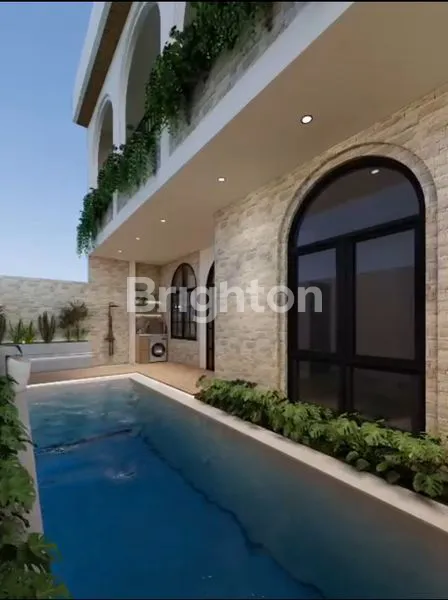 LEASEHOLD - VILLA ELEGAN STYLE MEDITERRANEAN - 3 BEDROOM - FULLY FURNISHED - DI KAWASAN PARIWISATA DAN VILLAS EKSLUSIF UNGASAN.