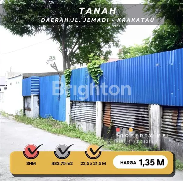 image TANAH INTIKOTA- BENTUK KOTAK PERSEGI ( BENTUK FAVORIT & IDEAL ) DAERAH JALAN JEMADI-KRAKATAU (1)