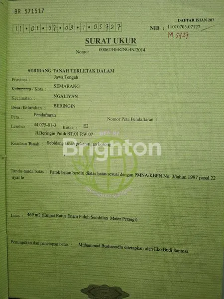 image DIJUAL: TANAH STRATEGIS DI SEMARANG NGALIYAN, HARGA RP1.5 JUTA/M²! (4)