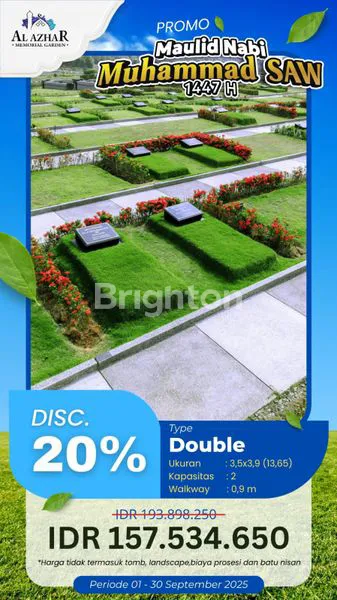 PEMAKAMAN KHUSUS MUSLIM NO. 1 DI INDONESIA, AL - AZHAR MEMORIAL GARDEN, KARAWANG TIMUR