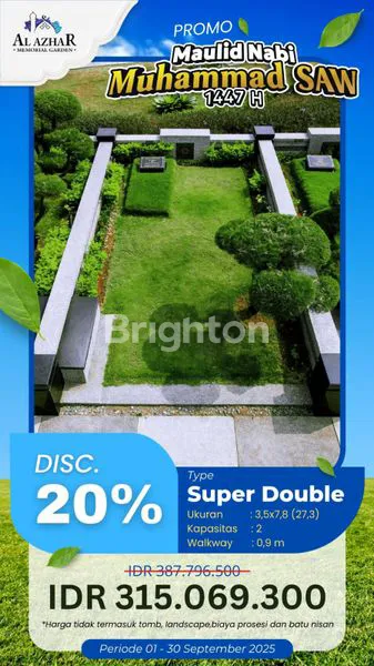 image TYPE SUPER DOUBLE RP 315.069.300,- PEMAKAMAN KHUSUS MUSLIM NO. 1 DI INDONESIA  (1)