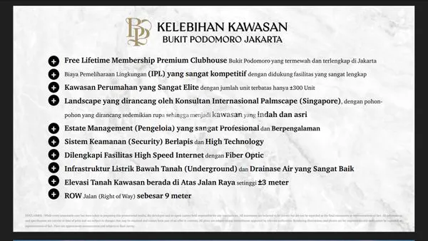 image BUKIT PODOMORO JAKARTA - HUNIAN MEWAH & PRESTISIUS DI JAKARTA TIMUR (4)