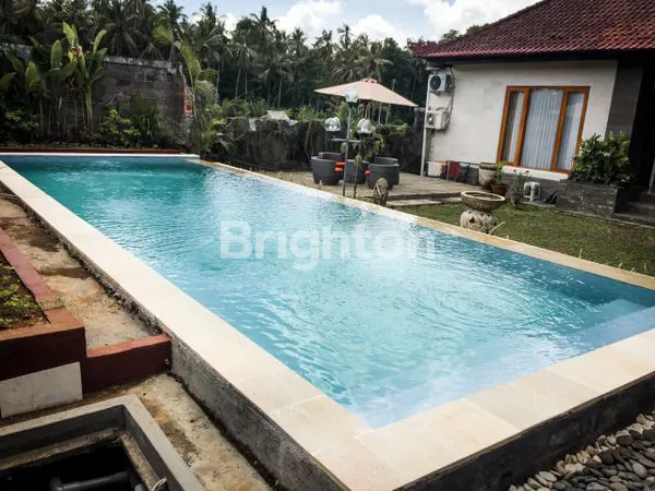 TURUN HARGA VILLA DENGAN DESAIN BALI TRADISIONAL MODERN ASRI LOKASI MARGA TABANAN