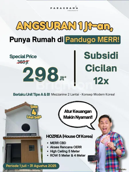 image ANGSURAN 1 JUTA-AN, PUNYA RUMAH DI PANDUGO MERR (1)