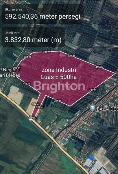 LOKASI INDUSTRI BREBES SANGAT COCOK UNTUK KAWASAN INDUSTRI TERPADU, UMR MASIH RENDAH, AKSES MASUK DARI JALAN PANTURA