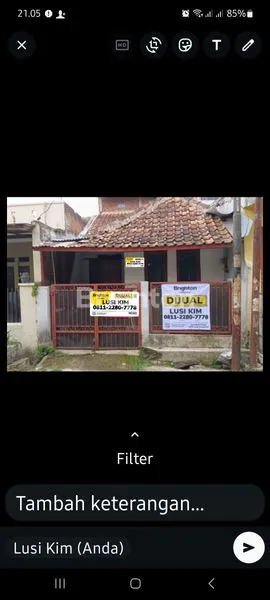 image PERUMAHAN BUMI ASRI RUMAH DIJUAL SIAP HUNI RP. 600JT NEGO 2LANTAI (1)