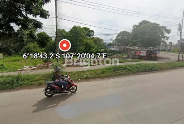 DIJUAL/DISEWAKAN : TANAH STRATEGIS/PREMIUM 2.030 M², TEPI JALAN RAYA KARAWANG TIMUR.