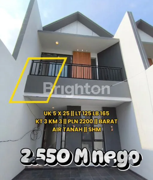 image INVESTASI MENARIK. RUMAH BARU 2 LANTAI MODERN MINIMALIS.  (6)