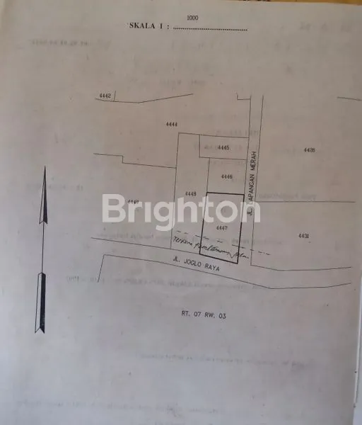 Gambar Property BANGUNAN HITUNG TANAH JOGLO RAYA AREA KOMERSIL PINGGIR JALAN RAYA