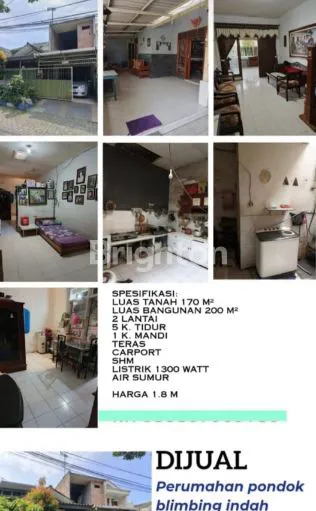 image RUMAH 2 LANTAI MEWAH DI PBI BLIMBING, 5KT, SIAP HUNI (1)