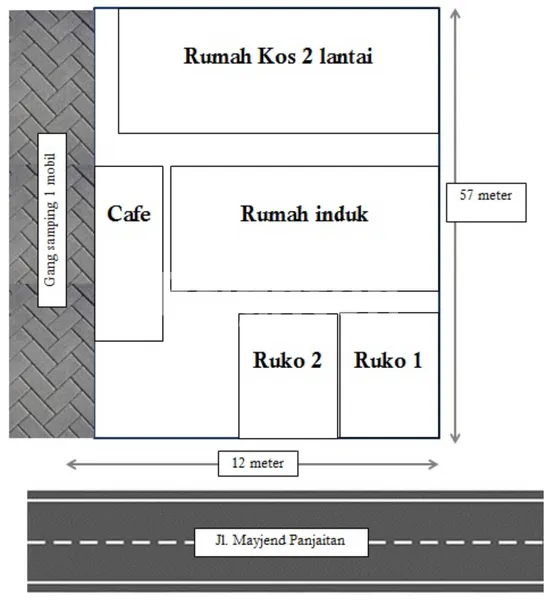 KOS MEWAH 13 KT + 2 RUKO STRATEGIS DEKAT UB MALANG