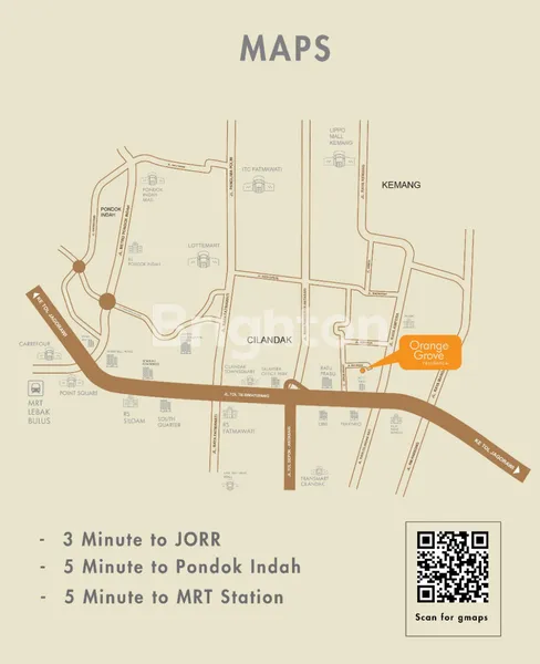 image ORANGE GROOVE RESIDENCE - JERUK PURUT JAKARTA SELATAN. TOWN HOUSE. A GATED CLUSTER OF ONLY 4 EXCLUSIVE TOWNHOUSE. (8)