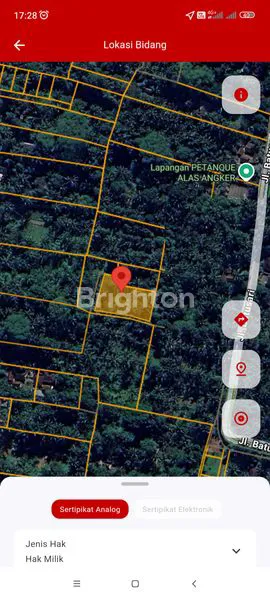 TANAH MURAH 10 ARE, 5 MENIT DARI PARIWISATA SANGEH