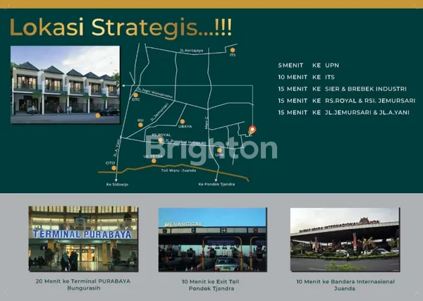image RUMAH SIAP HUNI LEBAR 8 LOKASI BAGUS AREA MEDOKAN RUNGKUT SURABAYA, SELANGKAH DARI EXIT TOLL DAN PONDOK TJANDRA (2)
