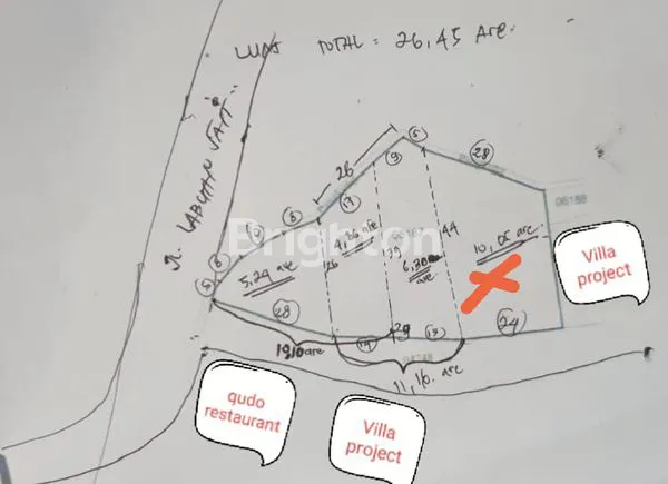 image TANAH 10ARE DI PECATU DISEWAKAN JANGKA PANJANG (3)