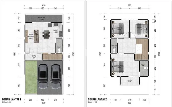 image DIJUAL 2 UNIT RUMAH INDENT MODERN DI TUKAD PETANU DENPASAR (4)