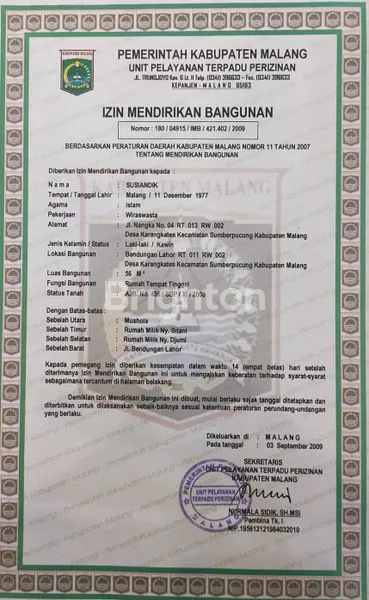image DI JUAL RUKO DI KARANGKATES SUMBERPUCUNG (2)