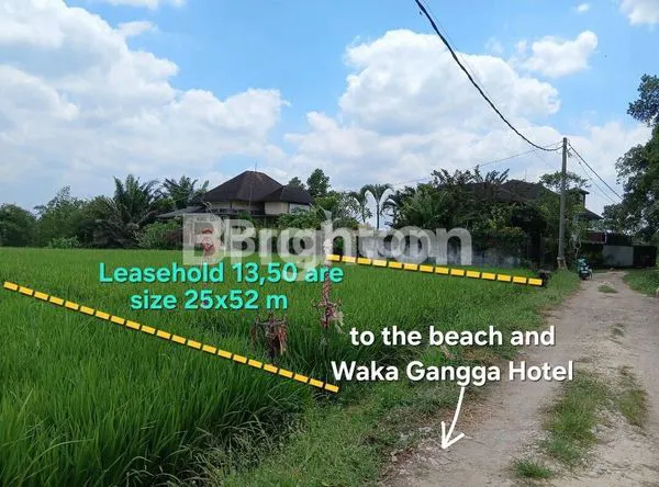 LEASEHOLD LAND AT YEH GANGGA BEACH NEAR WAKA GANGGA HOTEL IN TABANAN BALI