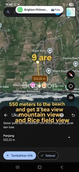 image LEASEHOLD LAND NEAR WAKA GANGGA HOTEL AT YEH GANGGA BEACH TABANAN BALI (7)