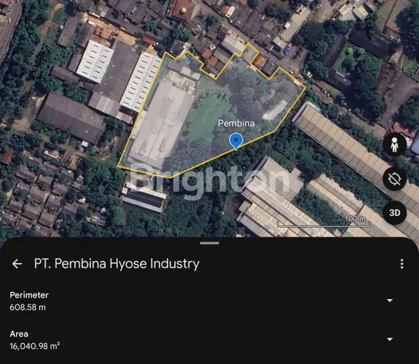PABRIK MODERN 4000M² + SHM IMB DI NAROGONG - 10 MENIT KE JORR
