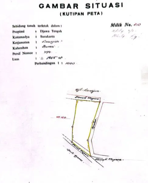image 2RUKO HITUNG TANAH RADJIMAN LAWEYAN KAMPUNG BATIK SOLO<br />
<br />
 (8)