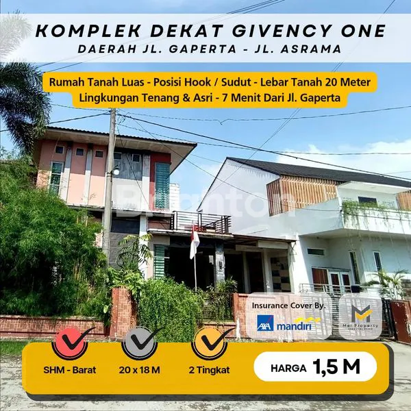 image DIJUAL RUMAH TANAH LUAS 20 METER HOOK/SUDUT DAERAH JALAN GAPERTA UJUNG -KAPTEN SUMARSONO SIAP HUNI (1)