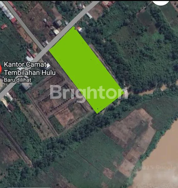 TANAH KOMERSIAL 3.4 HA TEPI JALAN RAYA RENGAT-TEMBILAHAN