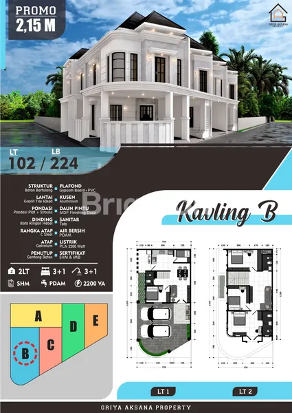 image RUMAH BARU MODERN SORONO JIWO SURABAYA, KAVLING B, DESAIN ELEGAN, 2 LT (1)