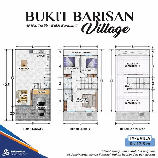 image DI JUAL RUMAH VILLA BARU, SISA 1 UNIT, BUKIT BARISAN VILLAGE (5)
