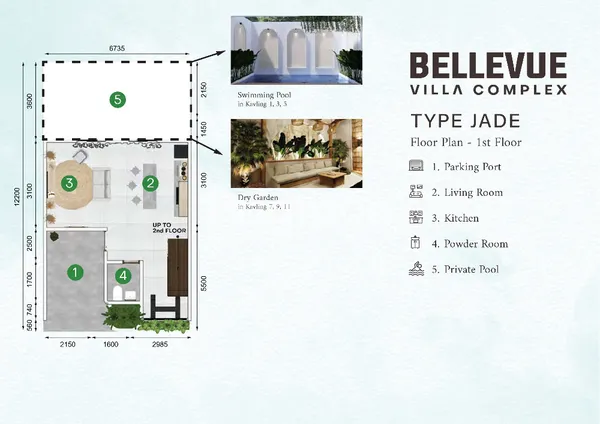 image JUAL VILLA PRIMARY BELLEVUE VILLA COMPLEX CANGGU TYPE JADE 3 LANTAI 2 KAMAR (6)