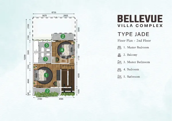 image JUAL VILLA PRIMARY BELLEVUE VILLA COMPLEX CANGGU TYPE JADE 3 LANTAI 2 KAMAR (7)