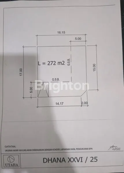 image KAVLING PREMIUM HOOK 272M2 DI CLUSTER DHANA SUVARNA SUTERA (5)