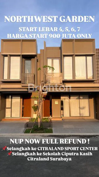 image RUMAH BARU GRESS DI CITRALAND UTARA, NORTHWEST GARDEN, CLUSTER TERBARU. SELANGKAH KE SPORT CENTER, SEKOLAH CIPUTRA KASIH, CITRALAND UTAMA, JLBB, WEST RADIAL ROAD, PAKUWON MALL. (1)